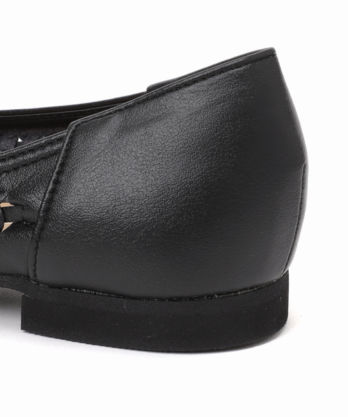 M*♡様 Latte/シルバー ナッパレザー フラットシューズ CIELO LEATHER SANDALS （Black） -ALM. official web store