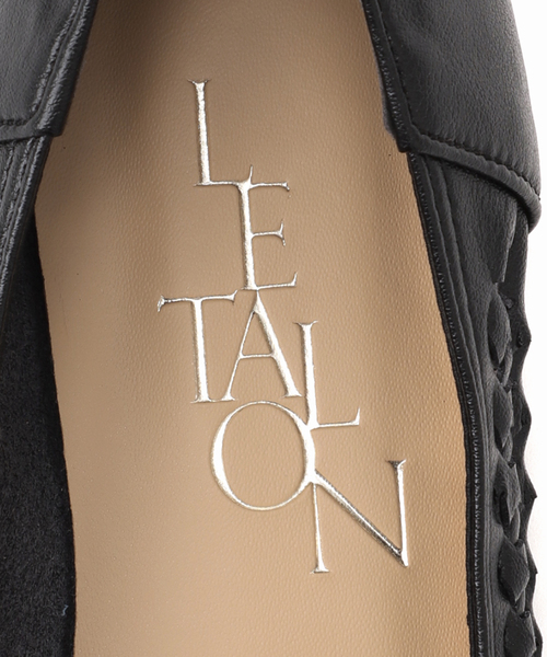 LE TALON シューズ ポインテッドサシメッシュフラット
