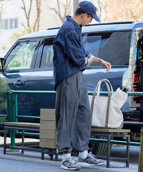 THE CRAFT CREW PRODUCTS パンツ 撥水ナイロンウェービングベルト裾