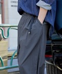 パンツ 撥水ナイロンウェービングベルト裾ドロー...の詳細画像2