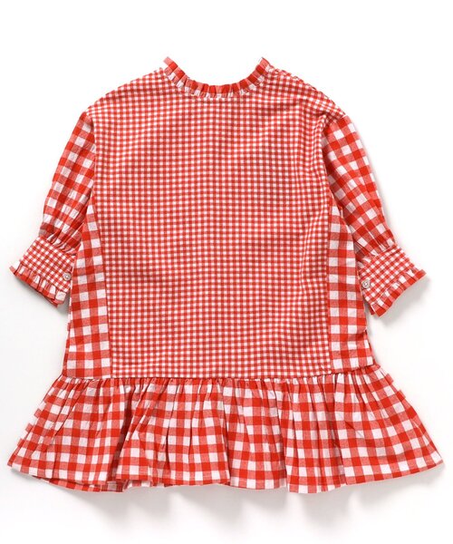 キッズ ワンピース 2着 ANAP kids ワンピース メッシュ袖レイヤード風ミニ裏毛