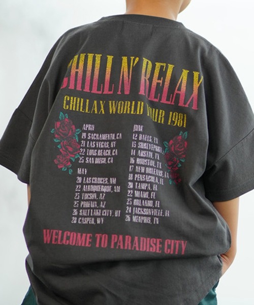 かわいいヴィンテージ♡Ｔシャツうき chillax tシャツ CHILLAX/チラックス キッズ Tシャツ 半袖