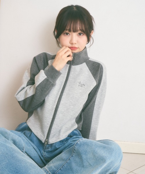 美品 ＊ ダブルフェイスジャージークロップドジップ ジャケット 3.8万円 NVRFRGT - 【25SS】クロップド ジップアップ ジャケット