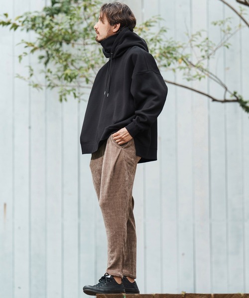 CAMBIO パーカー mpa3500-Boa Lining Sweat High Neck Hood Mix