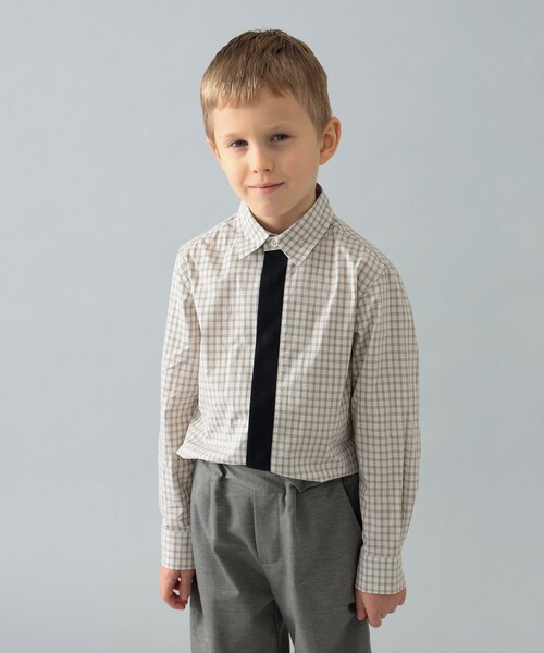 こども ビームス ブラウス シャツ ARCH＆LINE / オーガニック チェック