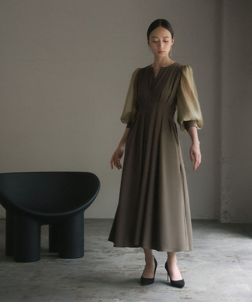 GIRL DRESS FOR NOW ドレス 「低身長/大きいサイズあり」オーガンジー