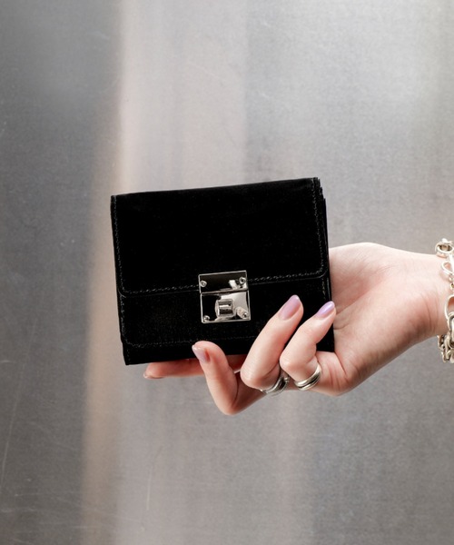 RENAME（リネーム） 財布 フラップ シルバーバックル 3フォールド