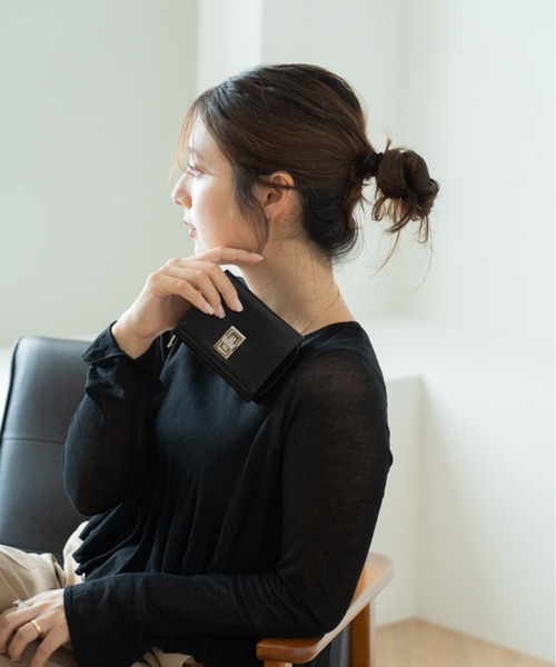 RENAME（リネーム） 財布 フラップ シルバーバックル 3フォールド