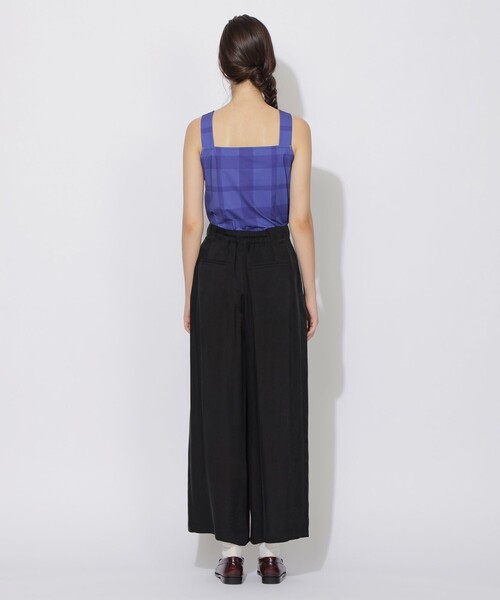 美品✨BLUE LABELクレストブリッジ ソフトドレープツイルワイドパンツ CB CRESTBRIDGE パンツ ツイルワイドパンツ レディース