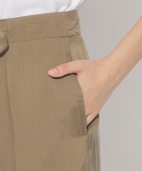 CB CRESTBRIDGE パンツ ツイルワイドパンツ レディース