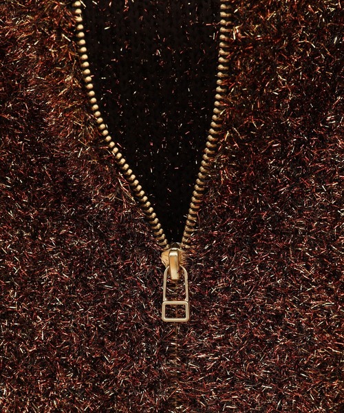 カーディガン 「l’heritage martinique/レリタージュ マルティニーク」ラメフェザーモール レディース martinique カーディガン 「l'heritage martinique/レリタージュ