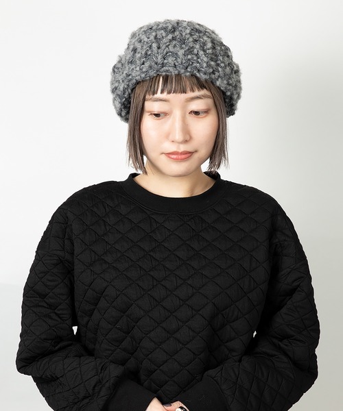 美品　CA4LA フライト　キャップ CA4LA（カシラ） キャップ 帽子 HAND KNITTED FLIGHT CAP メンズ