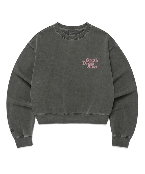 トレーナー スウェット CAVISH／ピグメントロゴプルオーバー（ウラケ） レディース Cavish トレーナー スウェット CAVISH／ピグメントロゴプル