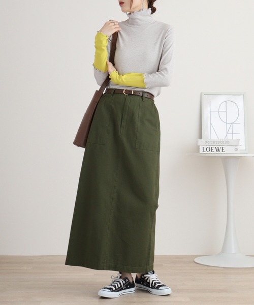 Anna Nicola tシャツ 配色テレコカットソー レディース