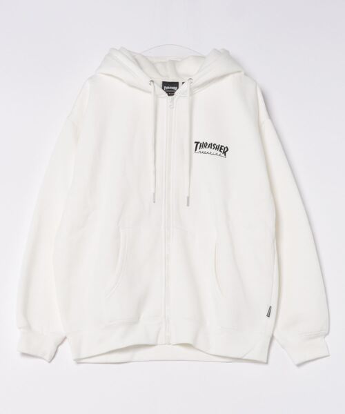パーカー THRASHER 白　Sサイズ　メンズ　長袖　トップス　スラッシャー THRASHER パーカー 「THRASHER/スラッシャー」裏起毛ワン