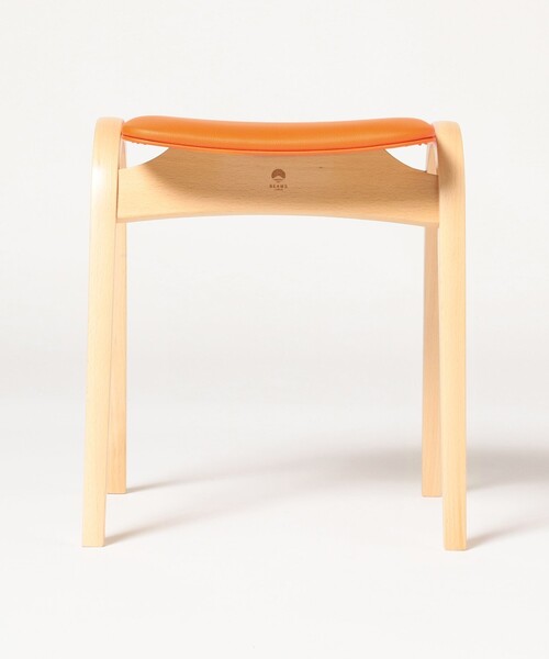 サイコロ型 ビンテージスツール オレンジ サイコロ型 ビンテージ