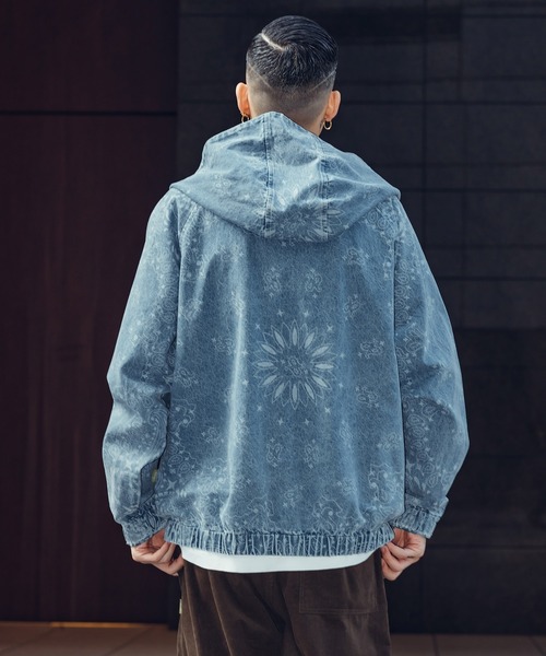 Subciety（サブサエティ） デニムジャケット gジャン Bandanna denim