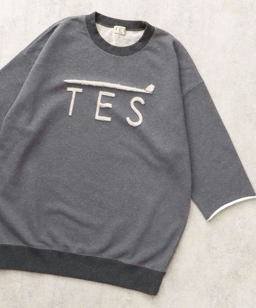 トレーナー スウェット TES LOGO OPAL FINISH 7SLEEVE SWEAT / 7分袖スウェット メンズ レディース