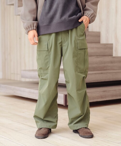 B：MING by BEAMS カーゴパンツ ポリエステル リップストップ 6