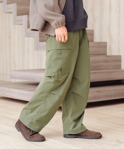 B：MING by BEAMS カーゴパンツ ポリエステル リップストップ 6