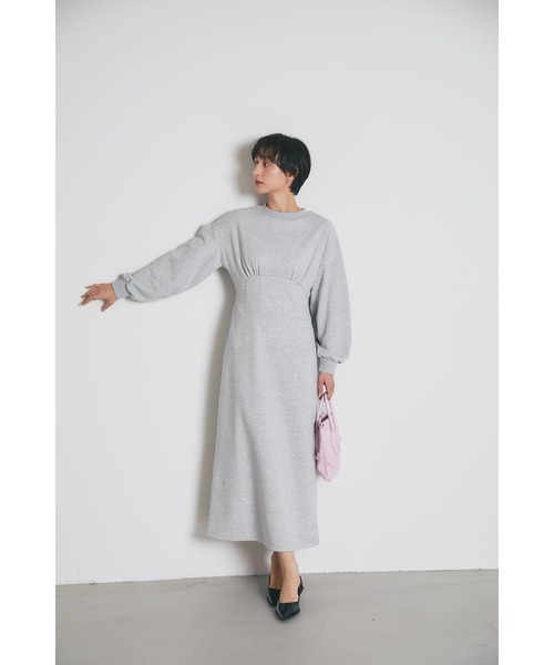 &. NOSTALGIA（ノスタルジア） ワンピース ウエスト切替スウェット