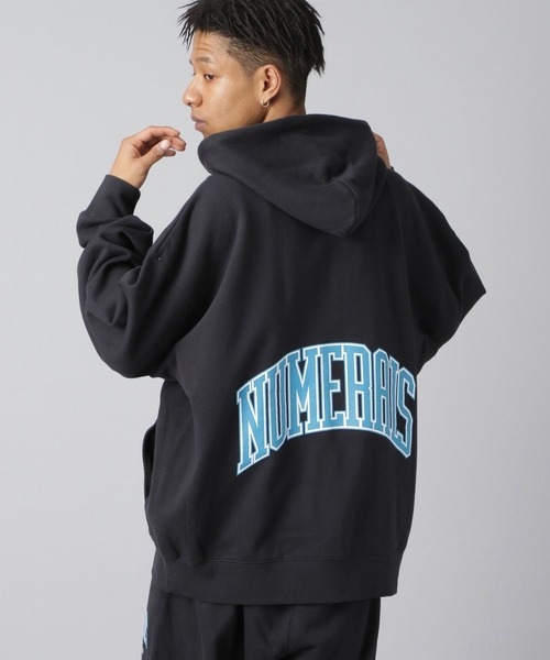 パーカー 「NUMERALS」ロゴジップパーカー メンズ | NUMERALS | 09