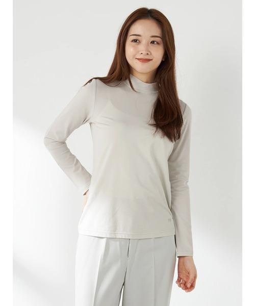 tシャツ ベア天竺プチハイネックプルオーバー レディース