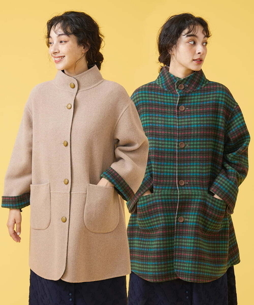 Jocomomola（ホコモモラ） ノーカラーコート 40 ベージュ レディース