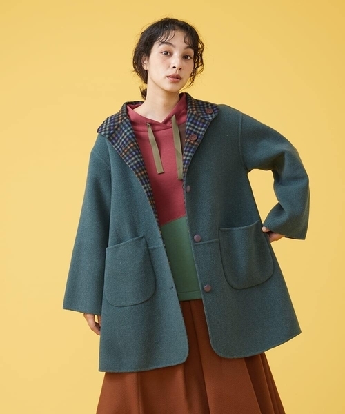 Jocomomola（ホコモモラ） ノーカラーコート 40 ベージュ レディース