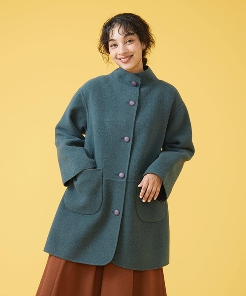 Jocomomola（ホコモモラ） ノーカラーコート 40 ベージュ レディース