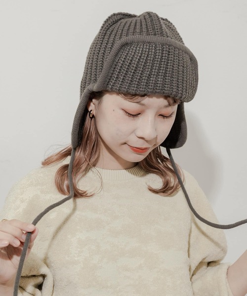 SMELLY（スメリー） ニットキャップ - モカ レディース : ZOZOTOWN