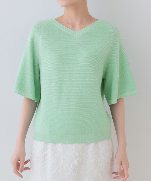 INDIVI（インディヴィ） ニット セーター 新色登場！「上品ラメ素材