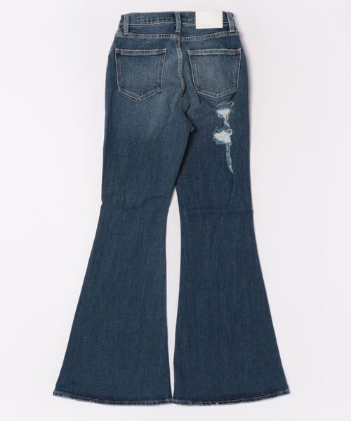 GYDAダメージ加工 ダークブルーデニムパンツ GYDA ダメージ加工ダークブルースキニーデニム - メルカリ