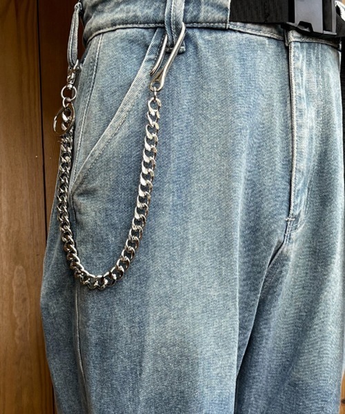 NOWLE（ノウル） ウォレットチェーン 「NOWLE」キーホルダーリング付き