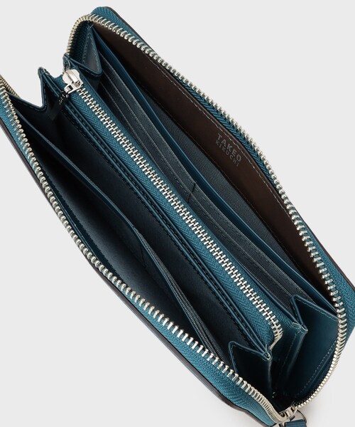 TAKEO KIKUCHI（タケオキクチ） 長財布 財布 「NEW レザーリップル