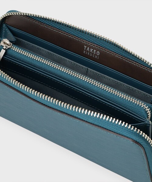 TAKEO KIKUCHI（タケオキクチ） 長財布 財布 「NEW レザーリップル