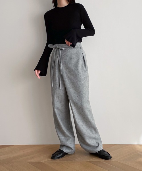 「CANAL JEAN」 長袖ニット ONE SIZE グレー レディース_画像7