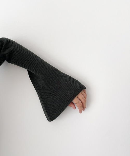 「CANAL JEAN」 長袖ニット ONE SIZE グレー レディース_画像9