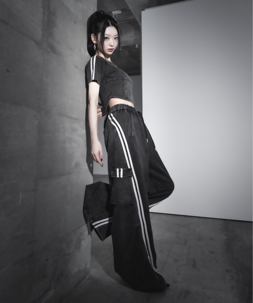 me+em select スウェットパンツ ジャージ 「 2color ／裾絞り