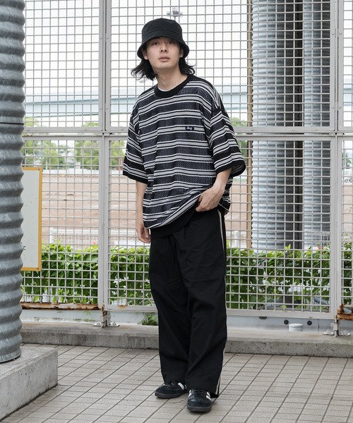 「kutir」 半袖ニット LARGE ライトグレー メンズ