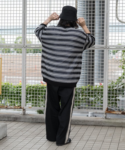 「kutir」 半袖ニット LARGE ライトグレー メンズ