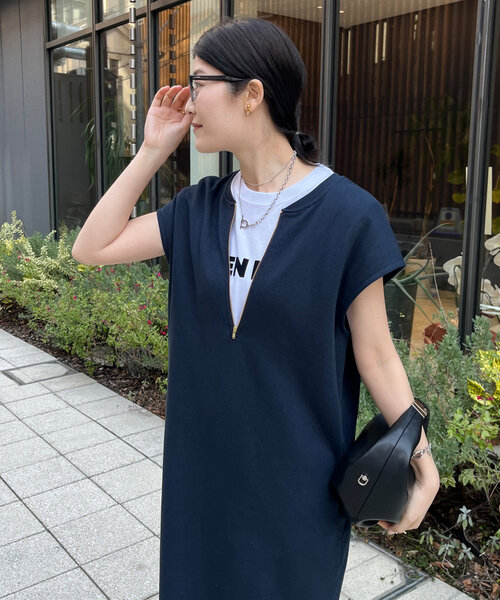 DouDou ワンピース 「SAKURA×こっち企画」前後2WAYジップ