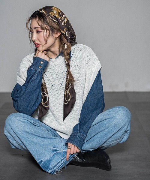 LAUTREAMONT / ロートレアモン 【WEB限定】ざっくりクロップドニットベスト≪手洗い可能≫ ロートレアモン LAUTREAMONT 【WEB限定】ざっくりクロップド