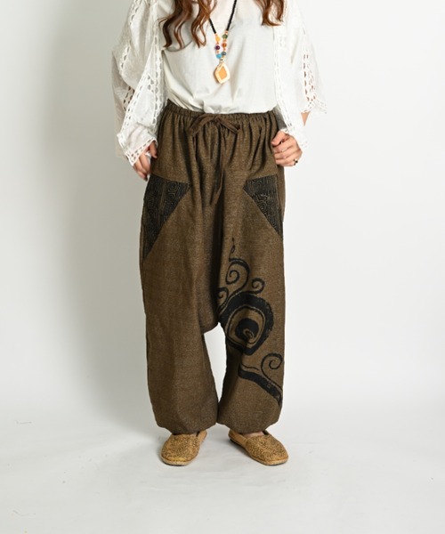 marai（マーライ） パンツ 切り替えワンポイントサルエルパンツ メンズ