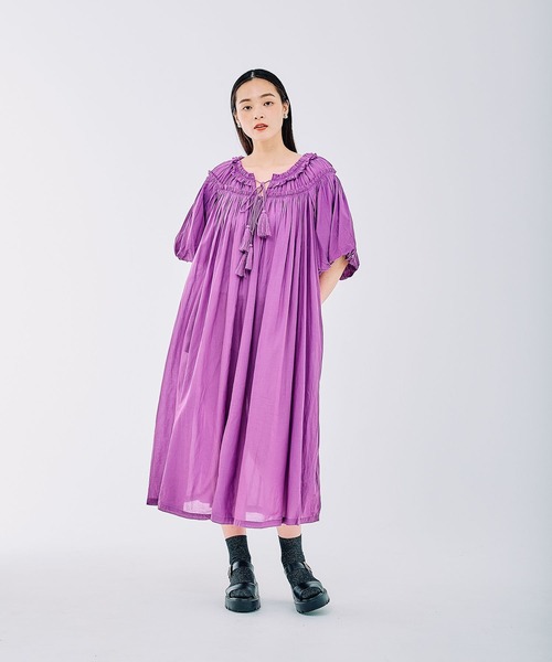 COMMEdesGARCONS ロングワンピース LEPSIM（レプシィム） ワンピース ギャザーロングワンピース 290356