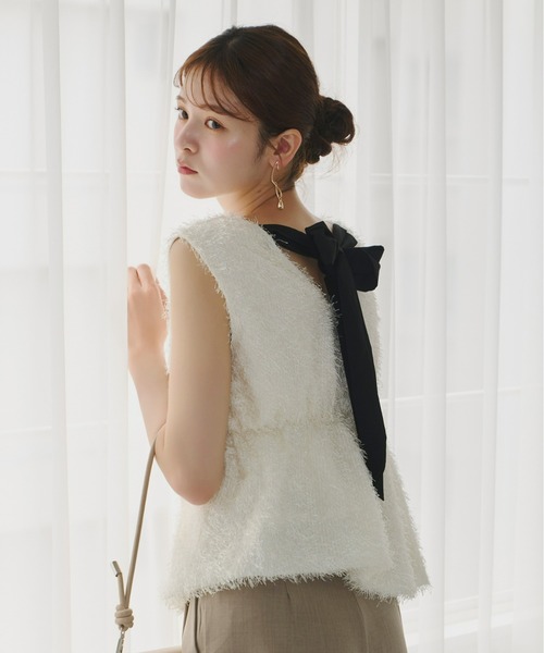 シャギーリボントップス レディース Olu. シャギーリボントップス レディース : ZOZOTOWN Yahoo!店