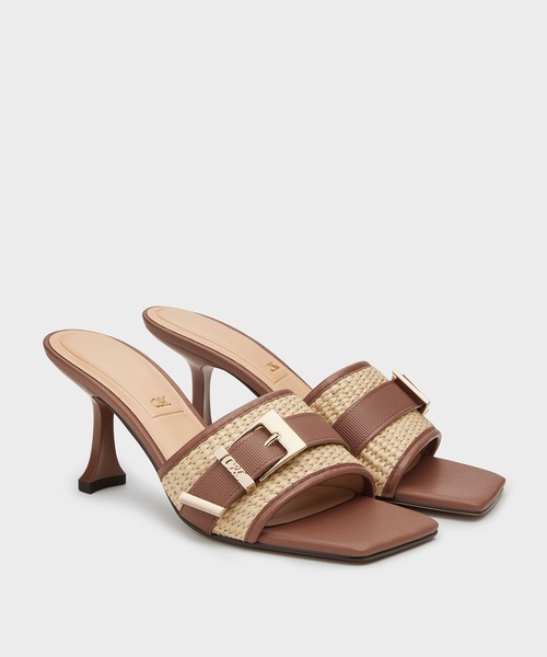 CHARLES ＆ KEITH サンダル Whitney ホイットニー ラフィア