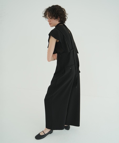 CLANE（クラネ） ワイドパンツ パンツ HIGH WAIST SUSPENDER PANTS