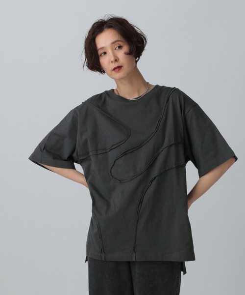 LEPSIM tシャツ カーブデザインTシャツ 327853 レディース