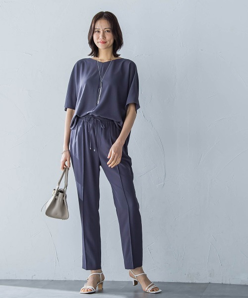 LAUTREAMONT ブラウス シャツ キレイ×リラックス ハーフスリーブ